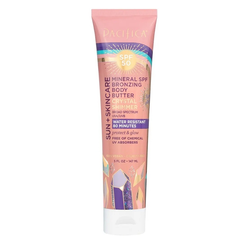 PACIfICA MINERAL SPF 50 BRONZING BODY BUTTER CRYSTAL SHIMMER (NEW WITH TAGS)
